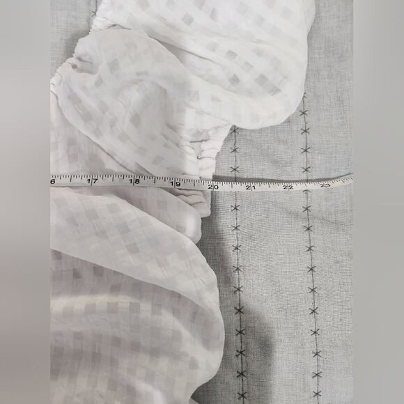 H&M Womens White Ginham Blouse - Picture 4 of 5